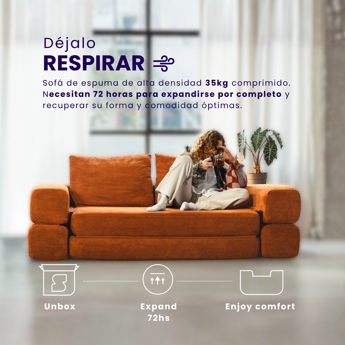 Sofa Cama Napster Rust